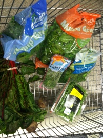 Publix produce section surprised me with watercress but no carrot tops.
